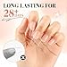UNA GELLA Gel Nail Glue 80g Super Strong U V Solid Soft Gel Lamp Curing Needed Nail Glue 40g*2 for Acrylic Nail Tips for Fake Acrylic Press On Nails Extension Soak Off