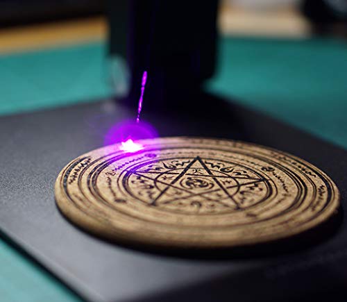 LaserPecker L1 Pro Grabadora Láser Chico 500mW Máquina de Grabado Láser Portátil Control vía App DIY Aparato Gravador Laser Engraver para Madera Cuero Tela, con Soporte Eléctrico y Escudos Protectores