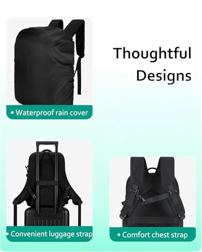 Mochila para cámara DSLR y laptop de 15.6 pulg, negra miniatura 5