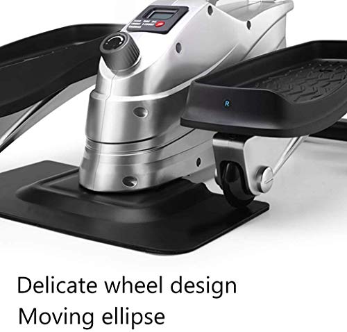 Image of Stepper in-Motion Elliptical Trainer Home Stepper with LED Display Ultra Mute Portable Wheel Design Thin Waist and Thin Legs Slimming Multifunctional Mini Fitness Pedal Machine