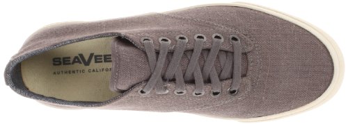 Seavees Mens Hermosa Classic Sneaker, Tin Grey Vintage Wash Linen, 11 Us #TOP4