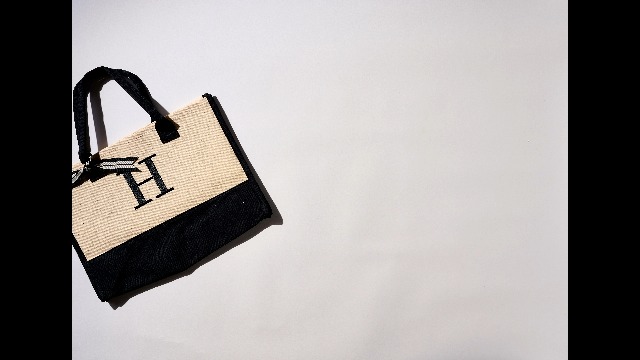 mud pie initial canvas tote