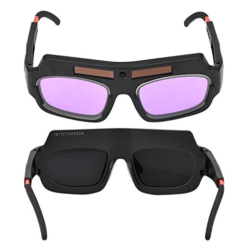 Auto Darkening Welding Goggles, Solar Auto Darkening Protective Welding Glasses Goggle for Argon Arc Welding, Welding Glasses Welder Mask Welding Helmet for TIG MIG ARC Plasma Cut