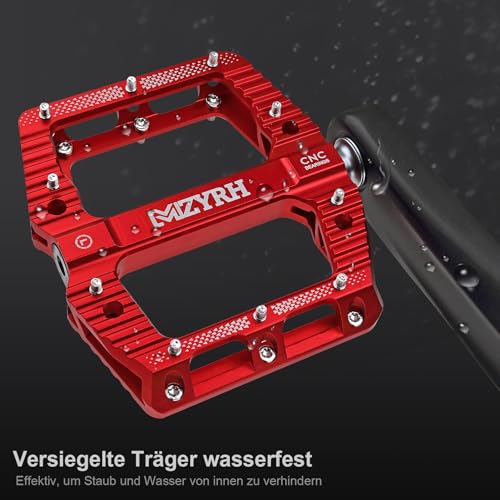 MZYRH MTB Pedals Mountain Bike Pedals with 3 Sealed Bearings, 9/16 Inch Bicycle Pedals - Image 3