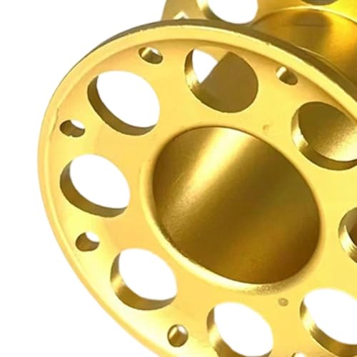 Carrete de buceo compacto en color oro con bobina resistente para pesca 2