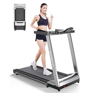 Superun Folding Treadmills for Home, 3.5 HP Treadmill with LED for Walking & Running, 350 LBS Capacity Foldable Treadmill with Incline, Portable Treadmill with Bluetooth Connectivity APP