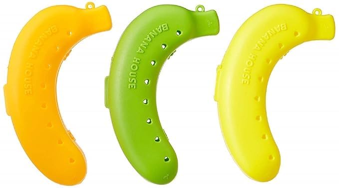 Ston Pack of 2 Banana Storage Box for Kids Banana case for Storage Banana Holder Banana Casein Banana Cover Banana Box Keeper Guard Protector Case - Pack of 2 (Available Color Will be Sent)-image-47
