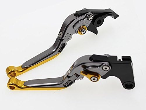 Miniatura 55 de FXCNC Billet Folding Extendable Adjustable Brake Clutch Levers Compatible with Raptor YFM660 01-04, TTR125L/LE/LW 00-16, Banshee 350 02-06