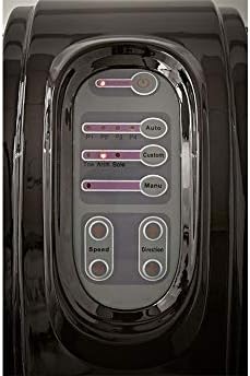 Close-up of the control panel on the Sharper Image Foot Massager