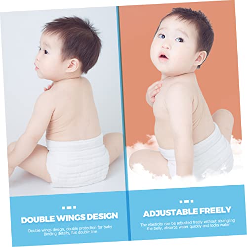 IWOWHERO 5pcs Newborn Cloth Diapers Washable & Reusable Diapers Breathable One Piece Design Size 50 * 46cm Suitable for Babies 15 Cloth Diapers for Babies