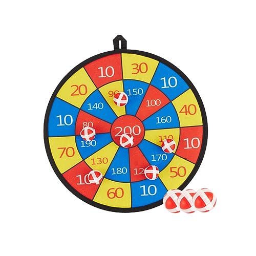 Mikikit Interactive Sports Toy Portable Dartboard Sticky Balls Fabric Kit for Boys and Girls Adults Improve Hand-Eye Coordination