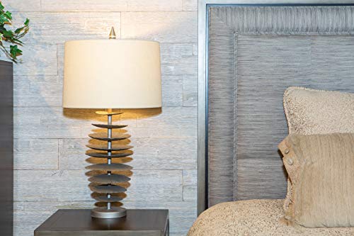 mywoodwall 3D Wandpaneele aus Holz in Grau (Driftwood), selbstklebend mit tesa®, moderne Wandverkleidung für Wohnzimmer, Schlafzimmer und Küche
