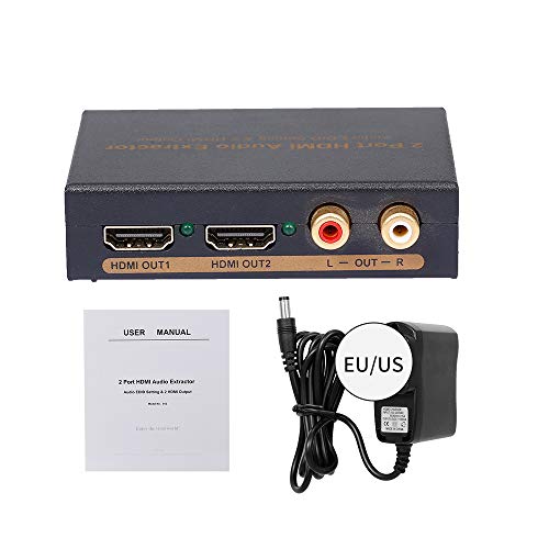 KAJIA NK-912 2 Portas HDMI Splitter Video Switcher Extrator de Áudio Configuração EDID de Áudio 2 Sa