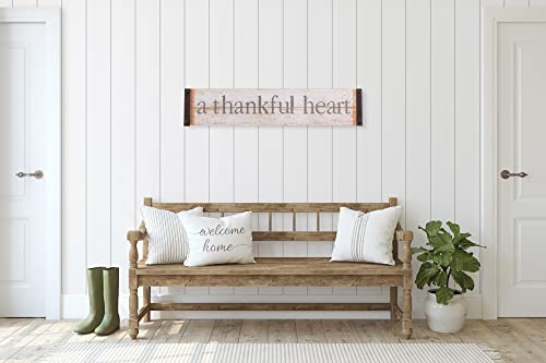 Creative Co-Op "A Thankful Heart Wood & Metal Wall Decor #TOP5