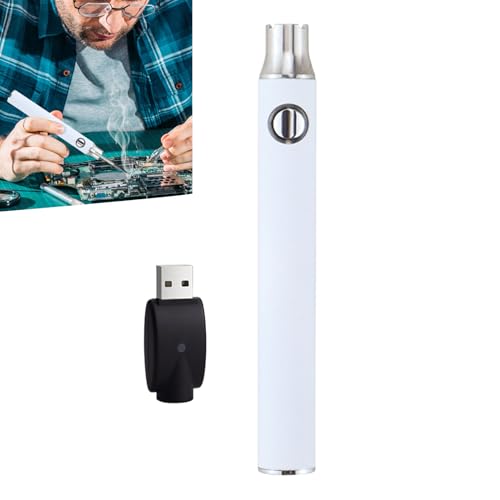 Soldador Inalámbrico - Calentamiento Rápido y Preciso | Pluma Batería 510 Ajustable Herramienta Portátil | para Reparaciones Electrónicas, Joyería, Ligero, Recargable USB, Control 3 Niveles