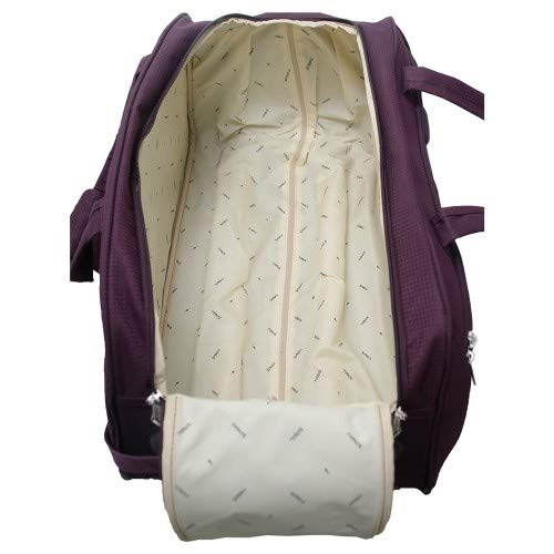 Image of Timus Club Mumbai 65CM /24 inch Wine Colour Check-in Duffel Strolley Duffle Trolley Travel Bag for Men /Duffle Bags for Women /Best Waterproof Duffle Bag for Women /Best Duffle for Men
