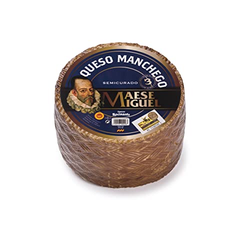 Manchego Cheese D.o.p 2 Pound Wheel + Serrano Ham 2Oz By Fermin #TOP15