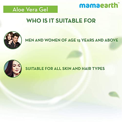 Mamaearth Aloe Vera Gel - 300ml | For Face, with Pure Aloe Vera & Vitamin E for Skin and Hair | All Skin Type (Image - 6)