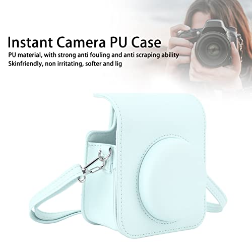 Estojo Protetor para Câmera Instantânea Mini 12, Capa de Bolsa de Couro PU Premium Com Alça de Ombro