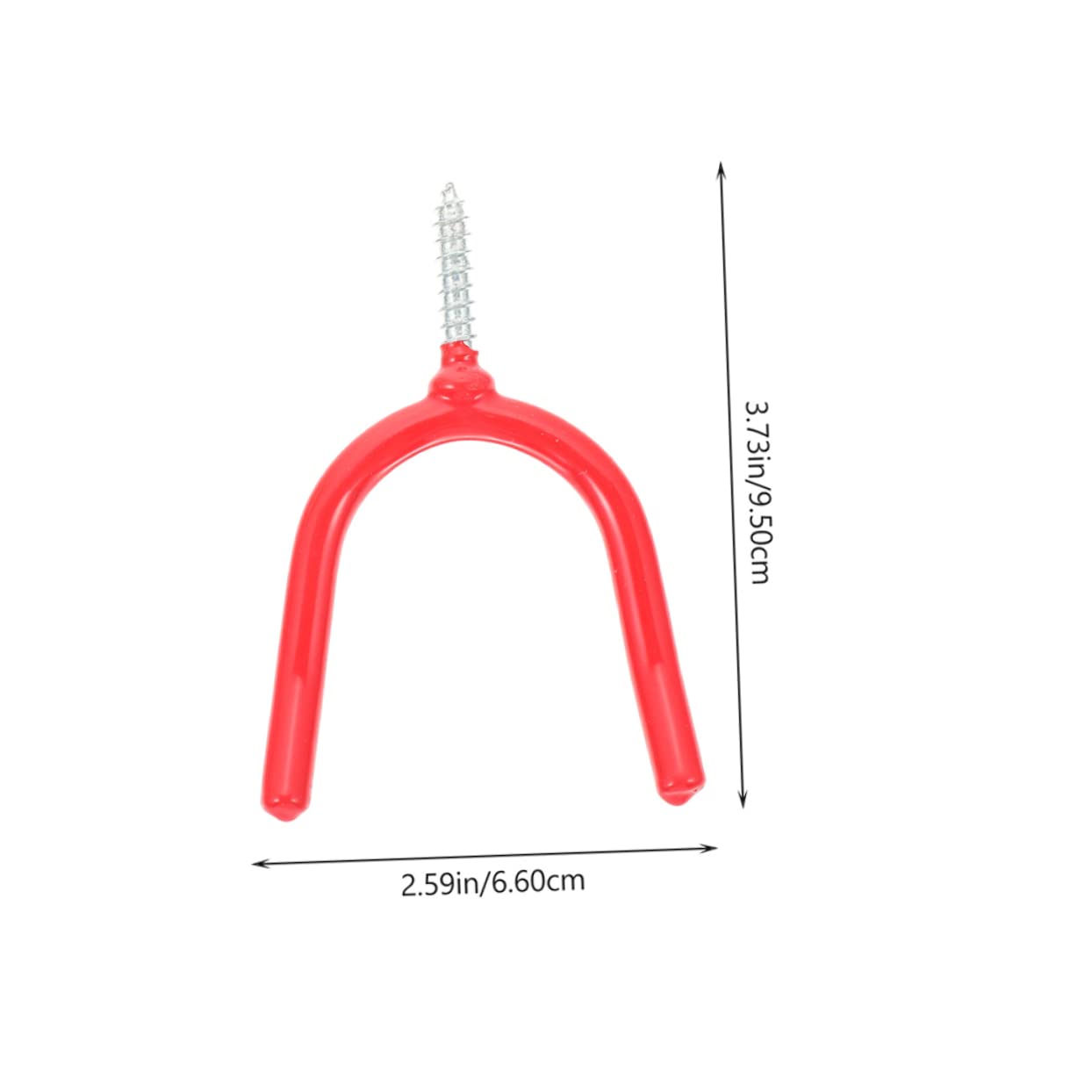 OKUMEYR 6Pcs Heavy Duty Garage Hooks Multi Function Wall Mount Hooks for Tool Organization for Storing Brooms Rakes and Sports Equipment Metal Garage Storage