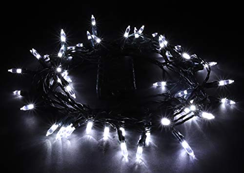 Christmas Concepts® 60 White LED Chasing Lights - Decorative Garden Lighting - Multi Function Lights