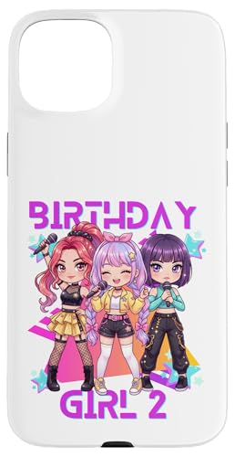 Funny Chibi Kpop Girl It's My 2nd Birthday �X�}�z�P�[�X iPhone 15 Plus �p