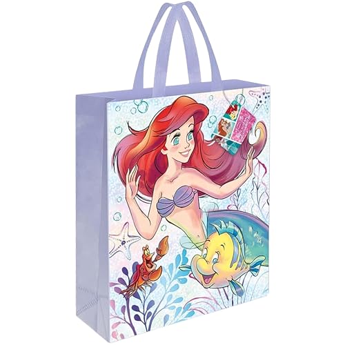 Disney The Little Mermaid Tote Bag (33cm x 27cm) - Vibrant Multicolor & Unique Design - Perfect for Kids & Fans on-the-go Adventure - 1 Pc