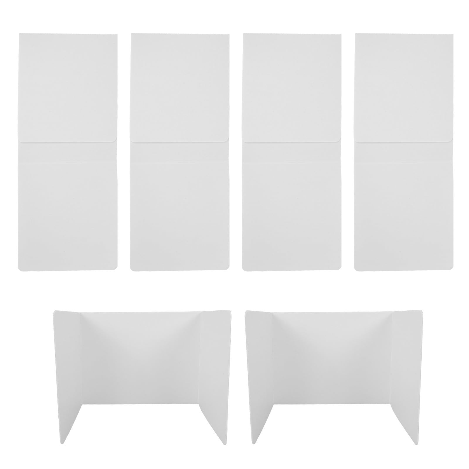 Panneau de confidentialité plastique SHINEOFI x6 pour bureau