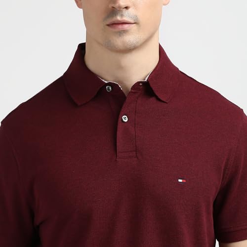 Image of Tommy Hilfiger Men's Cotton Regular Fit Polo T-Shirt