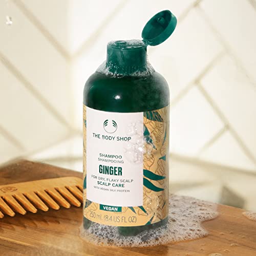The Body Shop Ginger Scalp Care Shampoo – For Dry, Flaky Scalp – With Vegan Silk Protein – 250Ml #TOP3
