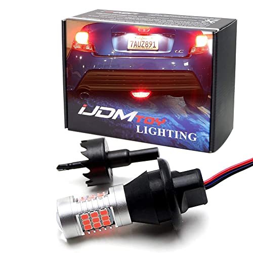 Ijdmtoy Super Bright Brilliant Red Led Conversion Kit Compatible With 2014-2016 Scion Tc Rear Fog Light Assy #TOP11