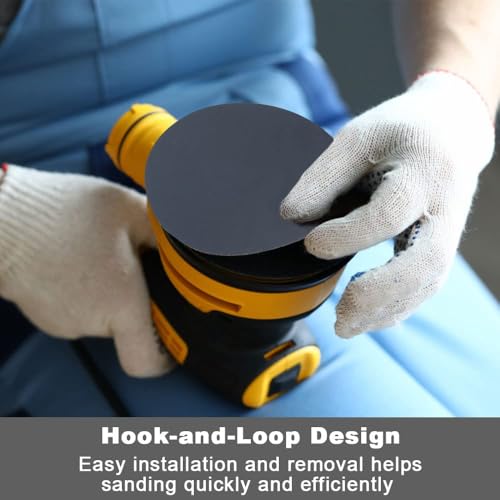 Schleifscheiben 150mm Klett für Polieren Körnung 3000, 18 Stück 150mm Schleifpapier für Exzenterschleifer