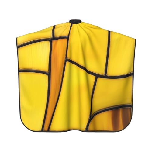 Capa de peluquería de vidrio amarillo para adultos miniatura 2