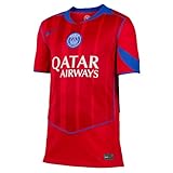 Red Nike Youth Paris Saint-Germain FC 2025-26 Third Replica Jersey