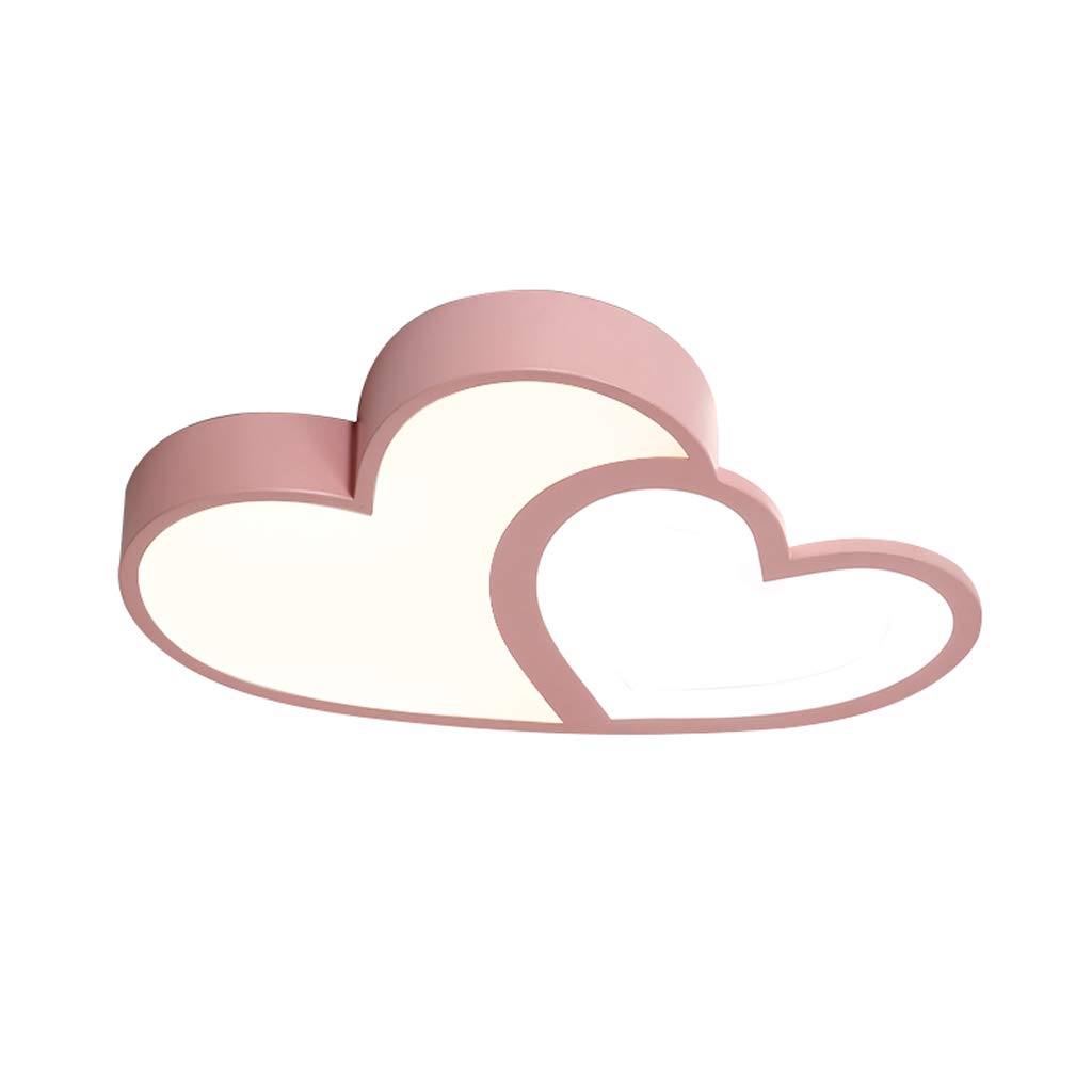 Lampada da soffitto a LED per cameretta dei Bambini, dimmerabile con Telecomando, Design Romantico a Forma di Cuore, Lampada da soffitto in Acrilico, Camera da Letto per Bambini, r