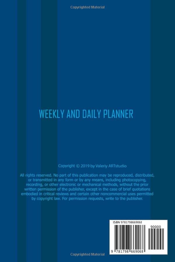 Weekly and daily planner: Best Daily and Weekly Undated Planner for Happiness & Productivity 6 x 9". Goal Organizer. Personal Productivity Notepad, Day Schedule Organizer (Volume 22) image 2