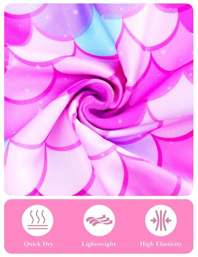 Image of Snowheart Girls Bathing Suit Toddler Swimsuit Girl Hawaiian Floral Ruffle One-Piece Breathable Swimwear 4-10T
