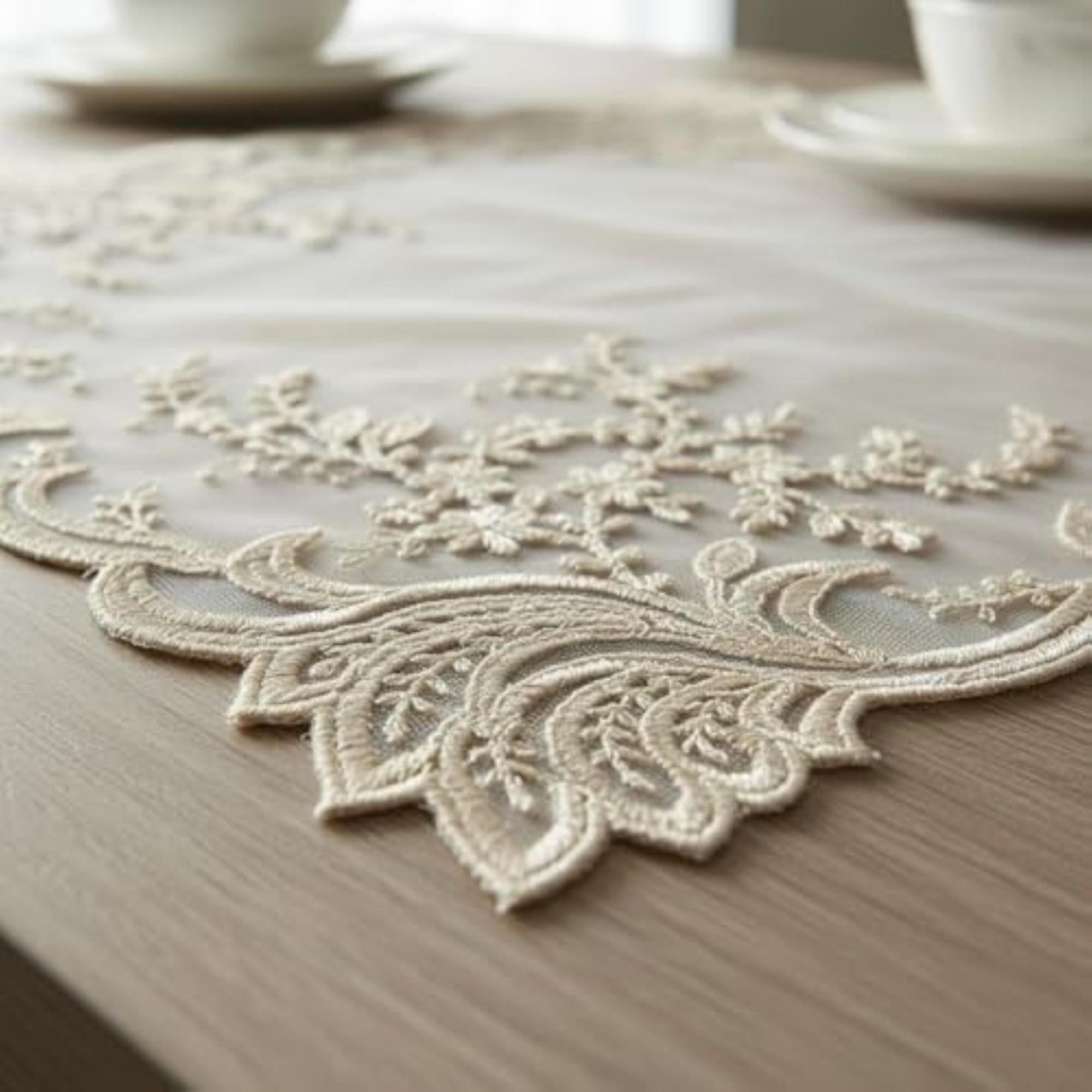 Handmade Design Embroidered Square Placemat