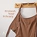 Muslin Nursing Cover Up for Breastfeeding - Breast Feeding Covers for Women | Breathable 100% Muslin Cotton Breastfeeding Cover with Arch-line and Adjustable Straps | Breastfeeding Essentials (Brown)