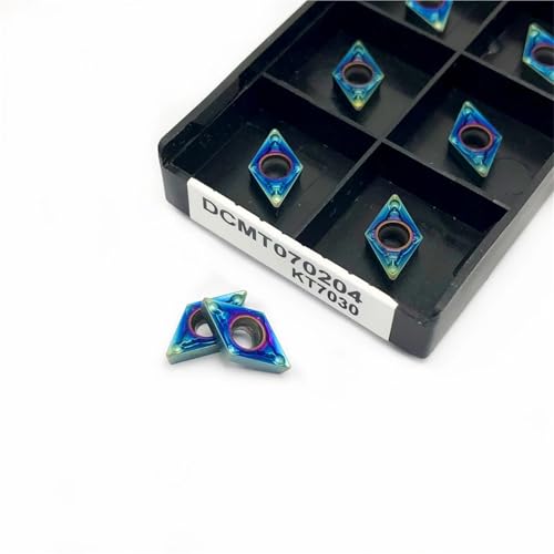 10 piezas DCMT070204 DCMT070208 KT7030 herramientas de fresado miniatura 3