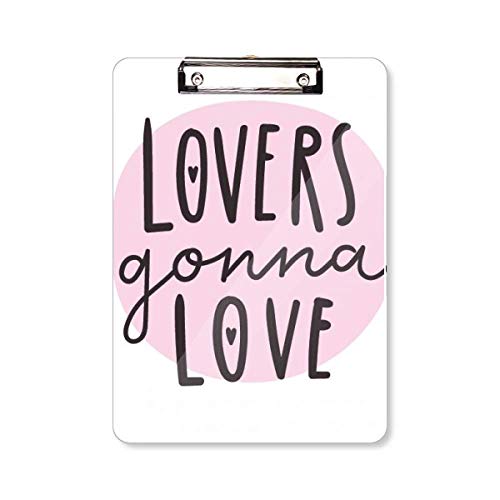 Porte-bloc avec citation d'amour Lovers Ganna A4 pour embellir vos notes quotidiennes