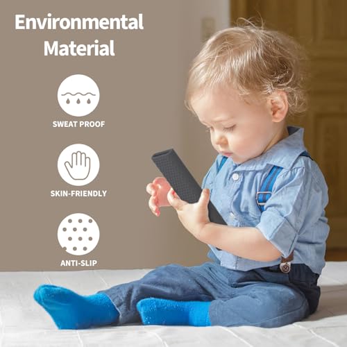 Image of OBOE Silicone Tv Remote Cover for Samsung Smart Tv Remote, H-Dark Grey | Compatible with Samsung QLED TV Remote BN59-01311; Full Wrap Protective Case with Loop, Remote Not Included