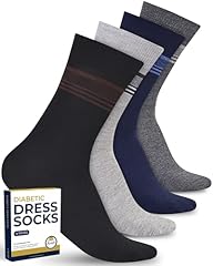 Calf Stripes (Black/Gray/Navy/Light Gray) - 4 Pairs