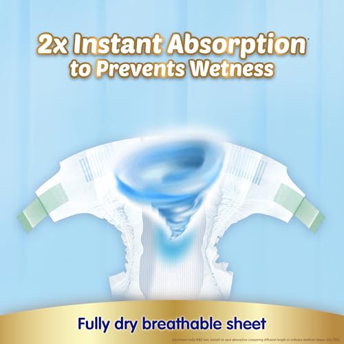 Image of Mamypoko New Baby| Tape Style Baby Diapers, 28 Count, 3-5kg||2x Instant Absorption| Soft stretchy fit |Natural Extracts for Nourishment | Loose Stool Stopper, Wetness Indicator