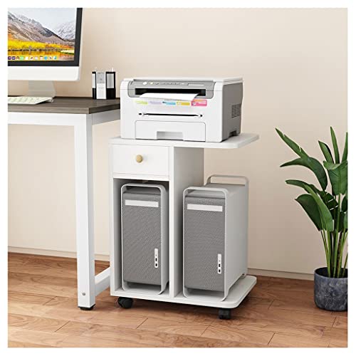 Support d'ordinateur pour chambre et bureau avec roues pour gagner de la place