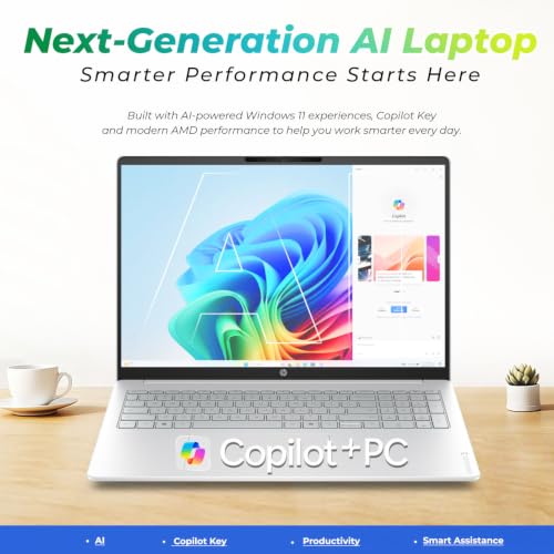 Image of HP OmniBook 16 inch Touchscreen Laptop, 2K IPS Display, AMD Ryzen 5 Processor, 16GB RAM, 512GB SSD, Copilot Key, Windows 11, 2026 Edition AI PC for Business & Home Office
