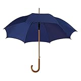 parapluie bleu ciel Design renforcé en métal à 8 baleines : ce parapluie à 8 panneaux en polyester 190T imperméable a des nervures métalliques noires pour renforcer le parapluie lorsqu'il est ouvert et lorsqu'il est fermé, dispose d'une fermeture Velcro.