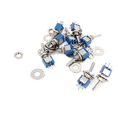 X-DREE 10 unidades CA alto rendimiento 125V 3A 3 esencial Terminales Encendido/bien hecho ENCENDIDO Posición doble SPDT Interruptor de palanca(b4b-82-b6-207)