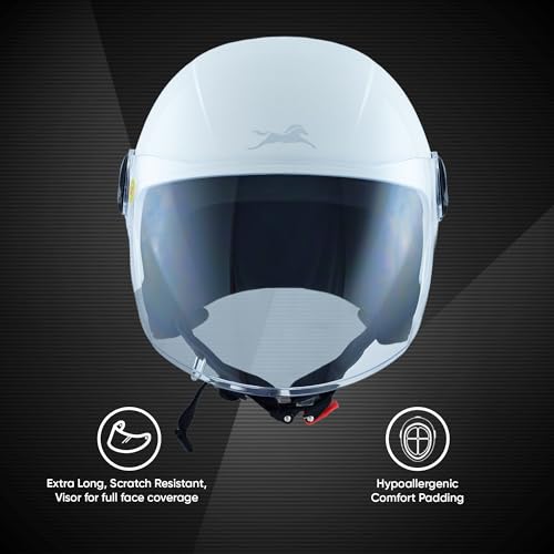 Image of TVS iQube Open Face Helmet for Men & Women | ISI Certified