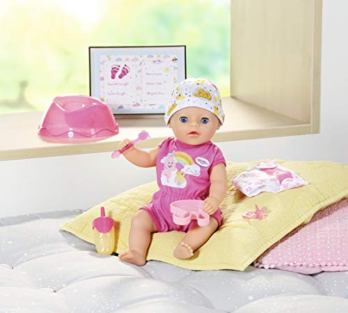 Zapf Creation 827789 BABY born Soft Touch Little Girl Puppe mit lebensechten Funktionen und Zubehör, 36 cm & 829967… – Bild 4